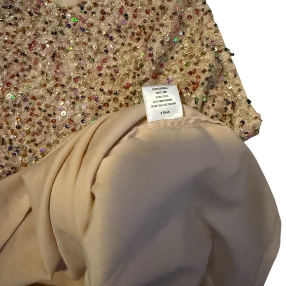 ROMEO & JULIET Couture Vintage Y2K Women's Multicolor Sequin Halter Top size Med - Picture 4 of 7